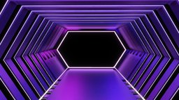 Neon lights stereoscopic corridor | Baked music, stage, neon, corridor, dancing, neonlight, game, neolights, neolight-music