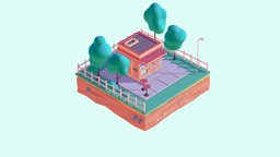 Cartoon Low Poly Street Tray tree, food, toon, toy, van, ny, urban, road, brooklyn, market, travel, newyork, business, tray, america, supermarket, town, fastfood, motion, commercial, nature, isometric, game-ready, illustration, streets, shops, isometrical, low-poly, cartoon, game, lowpoly, gameart, house, usa, city, cinema4d, building, street, shop, "c4d"