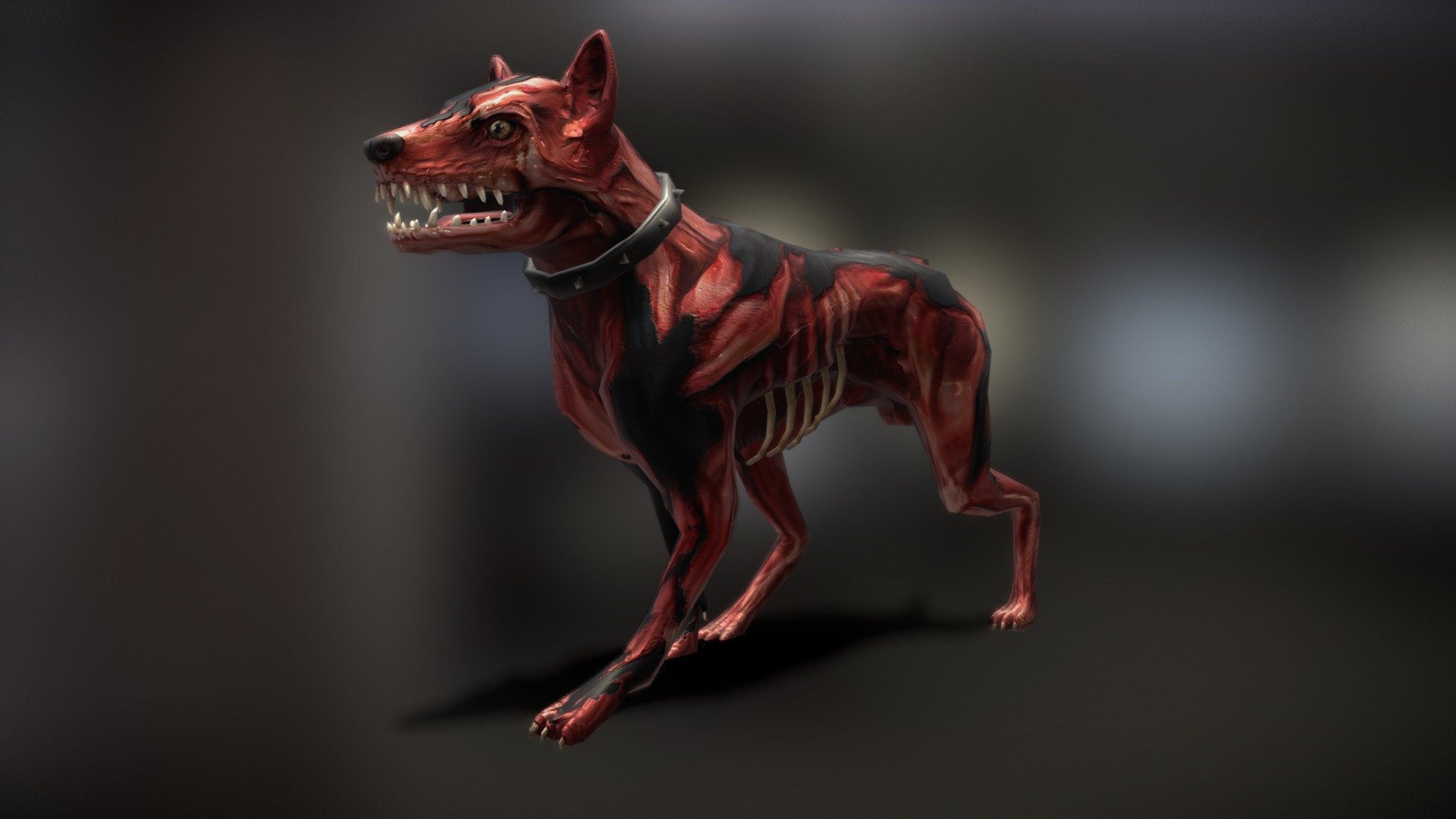 3DRT - Zombie Dog - Buy Royalty Free 3D model by 3DRT.com 3d model