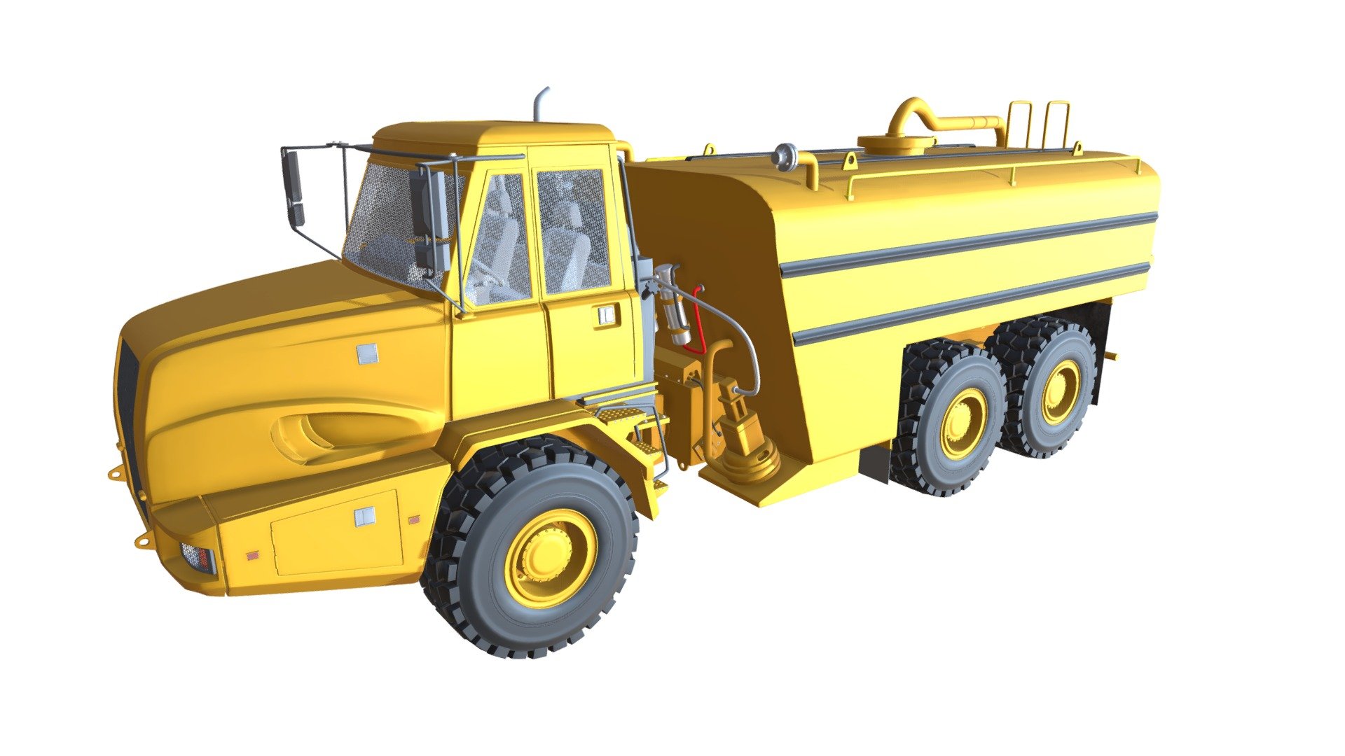 Quality 3D model of water wagon 3d model
