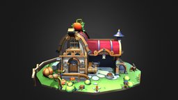 House_Lowpoly_handpainted 