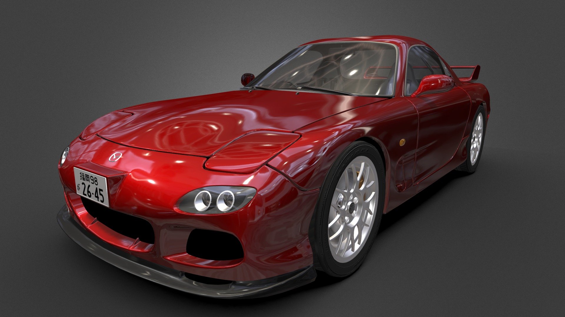 My old RX-7 FD Model. Made for visualisation purposes 3d model