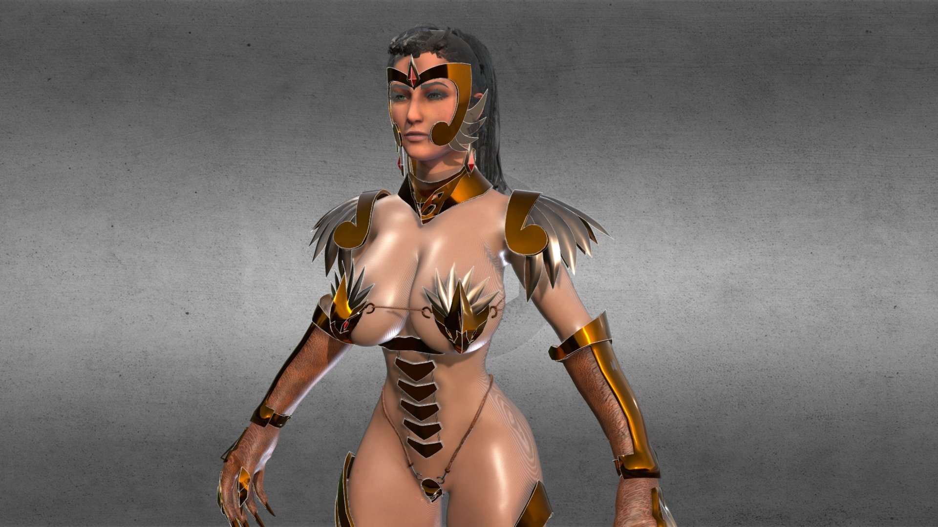 Super sexy armor travel 3d model