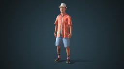 Facial & Body Animated Casual_M_0040 boy, people, 3d-scan, photorealistic, rig, 3dscanning, bikini, 3dpeople, iclone, reallusion, bikini-girl, cc-character, rigged-character, facial-rig, facial-expressions, character, game, scan, 3dscan, animation, animated, male, rigged, autorig, actorcore, accurig, noai