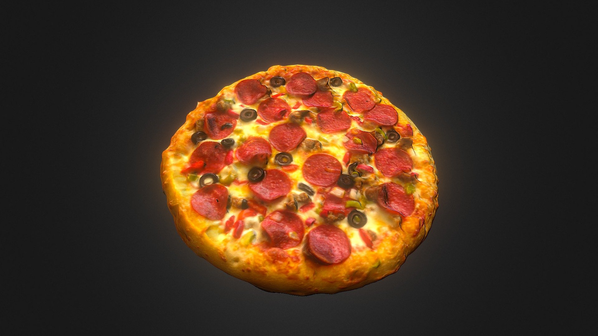 Pizza - 3D model by ingg 3d model