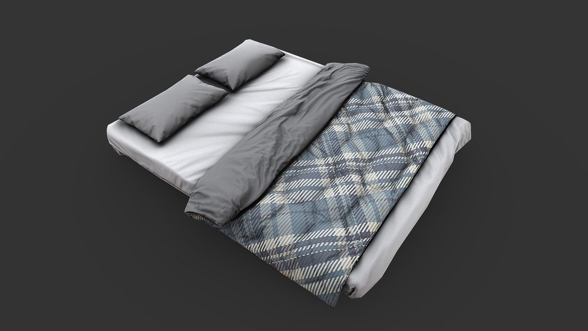 Very lowpoly basic bed with light baking + normal map.

2600 tris

2048 x 2  Textures ( Diffuse + Normal) - 2.6k tris - basic lowpoly bed - Buy Royalty Free 3D model by RaynaudL (@fts_ltx) 3d model
