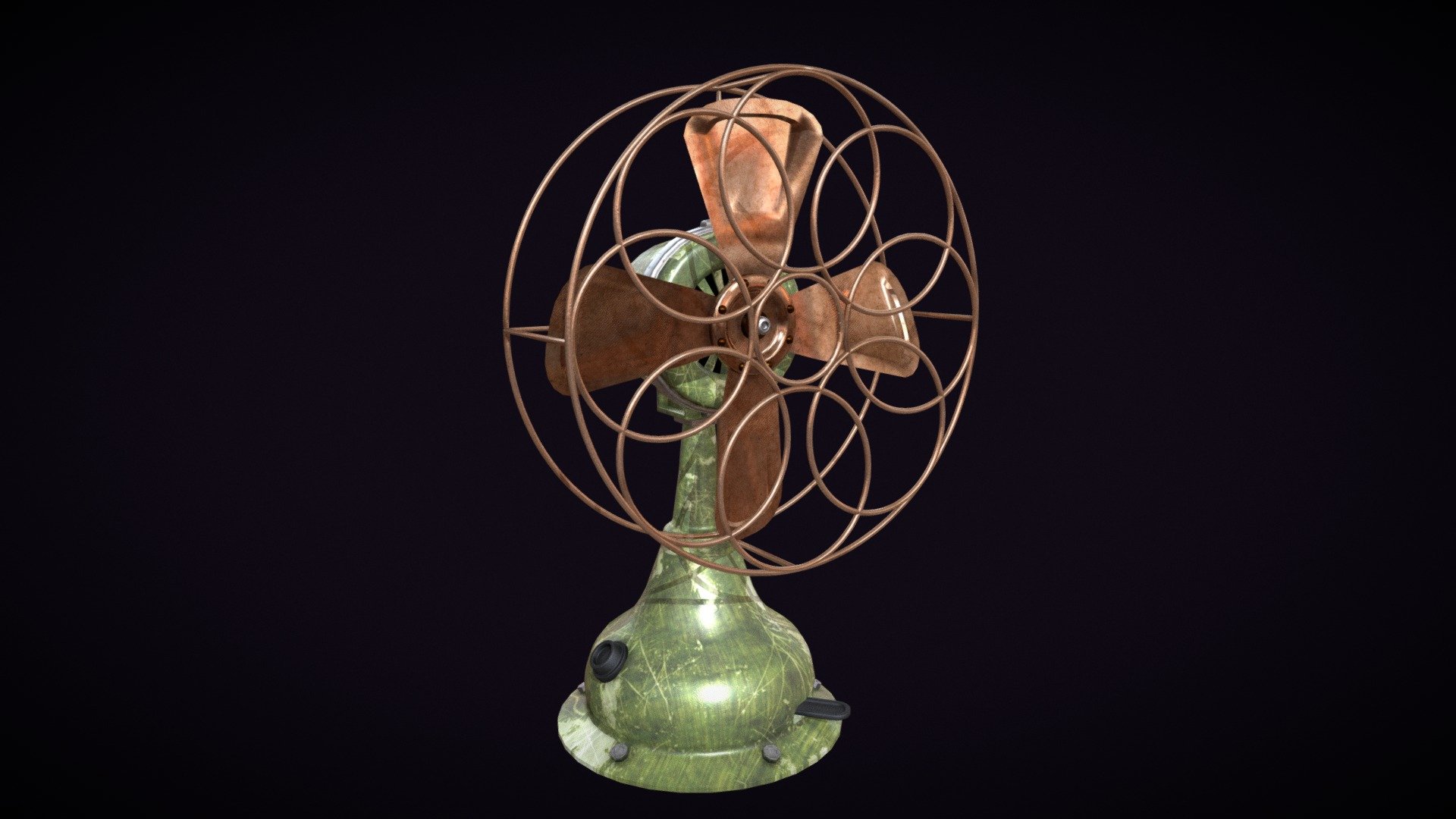 An old and vintage table fan, It's a fan that my grandparents had, 

It can be used in scenes as a prop, 

Message me for any custom changes, - Old Vintage Table-Fan - 3D model by Be-Ru (@beru837) 3d model