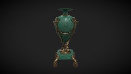 Antique Malachite Vase