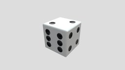 Dice d6 low-poly PBR lp, hp, dice, poker, d6, tablegames, pbr, lowpoly
