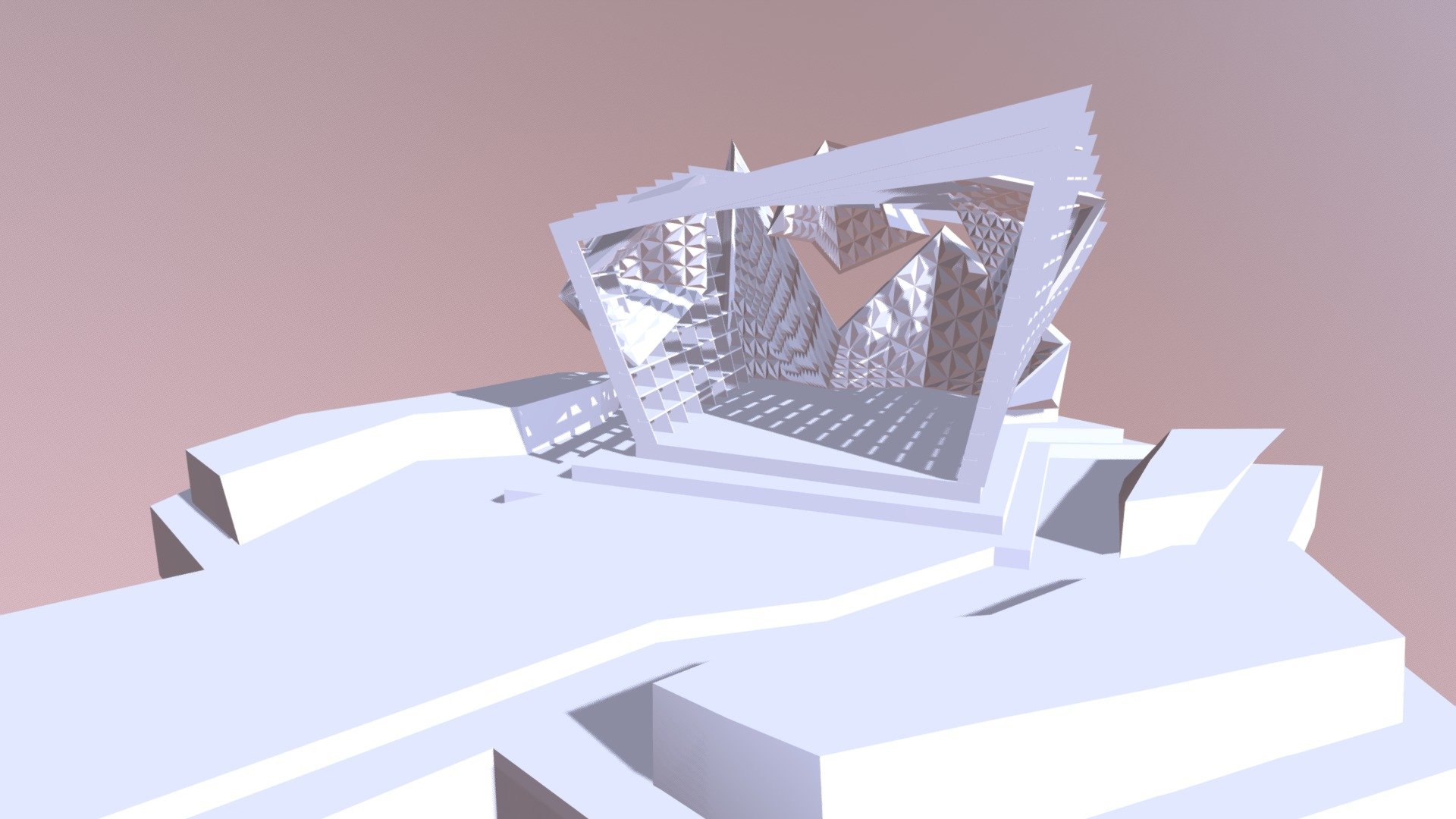 Suspended Geode Pavilion - 3D model by isblue 3d model