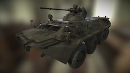 BTR 80A v2016 btr, russia, ussr, 80, substancepainter, substance, military