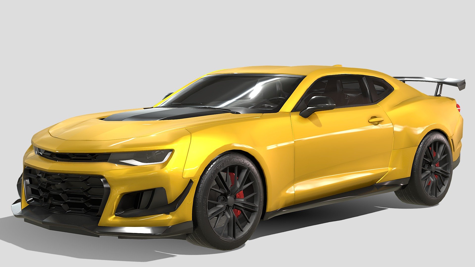 Chevrolet Camaro ZL1 1LE 2021 - Buy Royalty Free 3D model by Phazan Product (@Phazan) 3d model