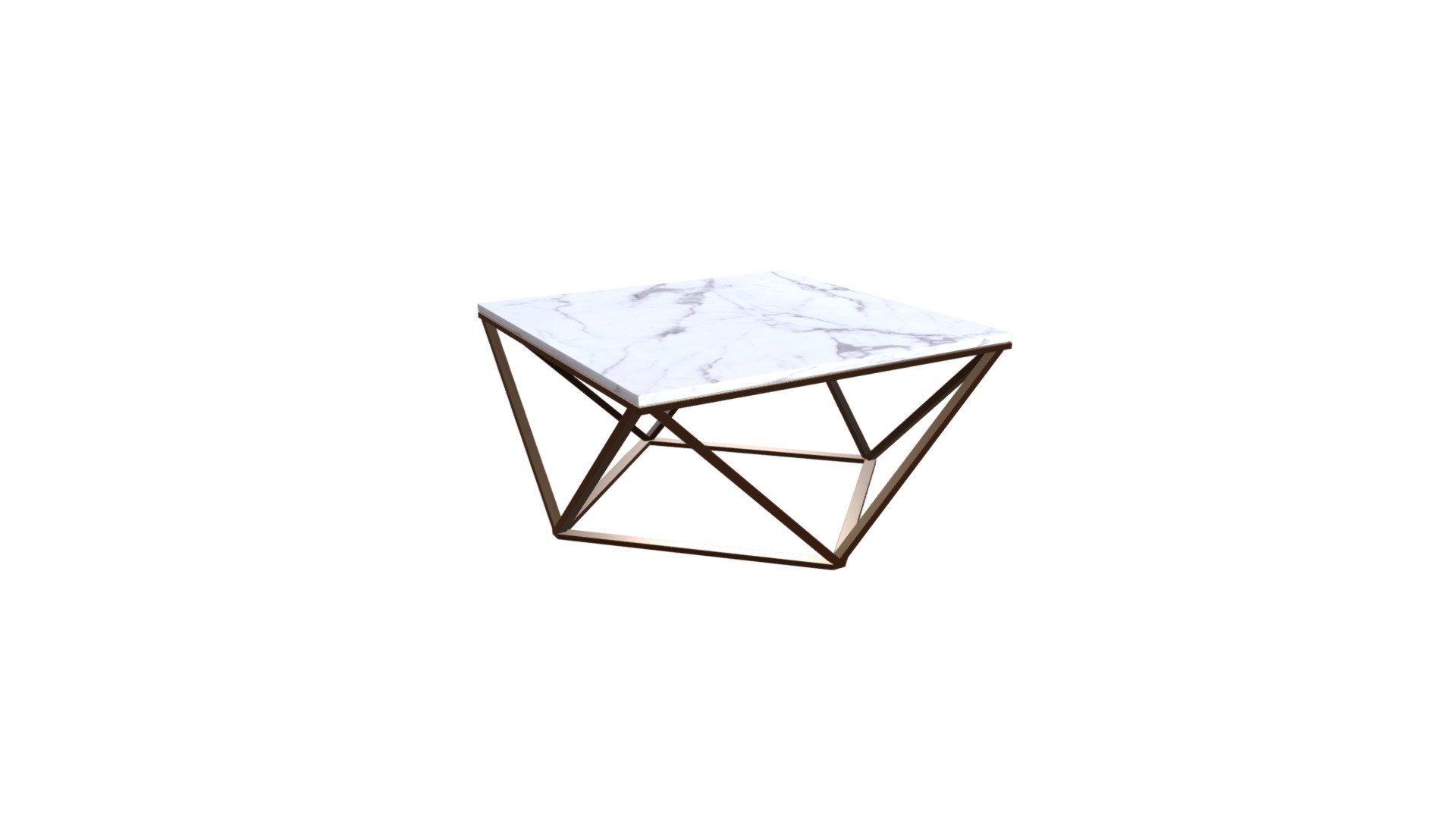 Perfect Geometry. This gorgeous coffee table with its square marble-like top that rests on an architecturally inspired base is a beautiful addition to any living space. Its modern open-air design is perfect for small spaces and its large surface is functional, keeping everything you need close at hand. www.zuomod.com/tintern-coffee-table-stone-a.-brass - Tintern Coffee Table Stone & A. Brass - 100657 - Buy Royalty Free 3D model by Zuo Modern (@zuo) 3d model
