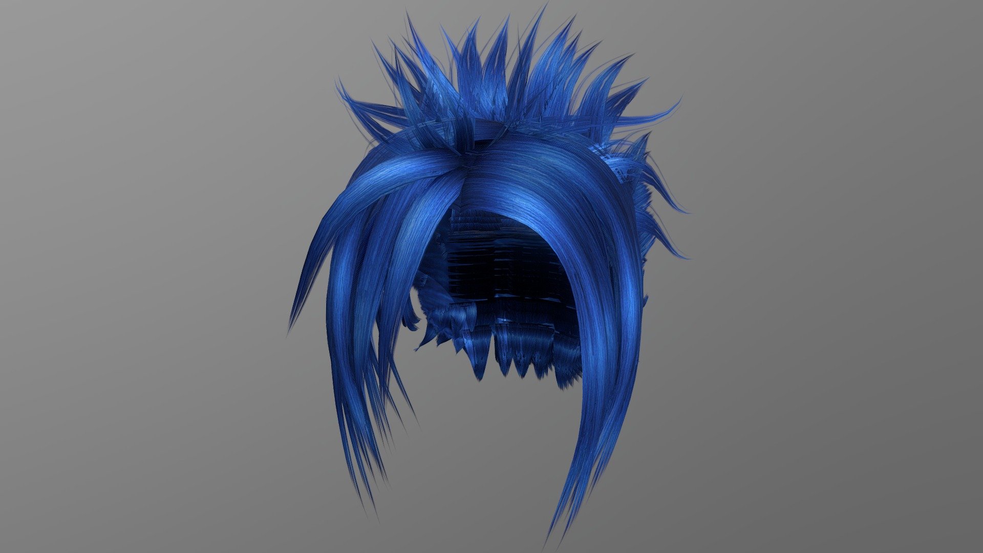 Anime Hair (Blue)
Bring your 3D model of an Anime hairstyle to life with this high-poly design. Perfect for use in games, animations, VR, AR, and more, this model is optimized for performance and still retains a high level of detail.


Features



High poly design with 123,262 vertices

233,886 edges

110,910 faces (polygons)

221,820 tris

2k PBR Textures and materials

File formats included: .obj, .fbx, .dae


Tools Used
This Anime hairstyle 3D model was created using Blender 3.3.1, a popular and versatile 3D creation software.


Availability
This high-poly Anime hairstyle 3D model is ready for use and available for purchase. Bring your project to the next level with this high-quality and optimized model 3d model