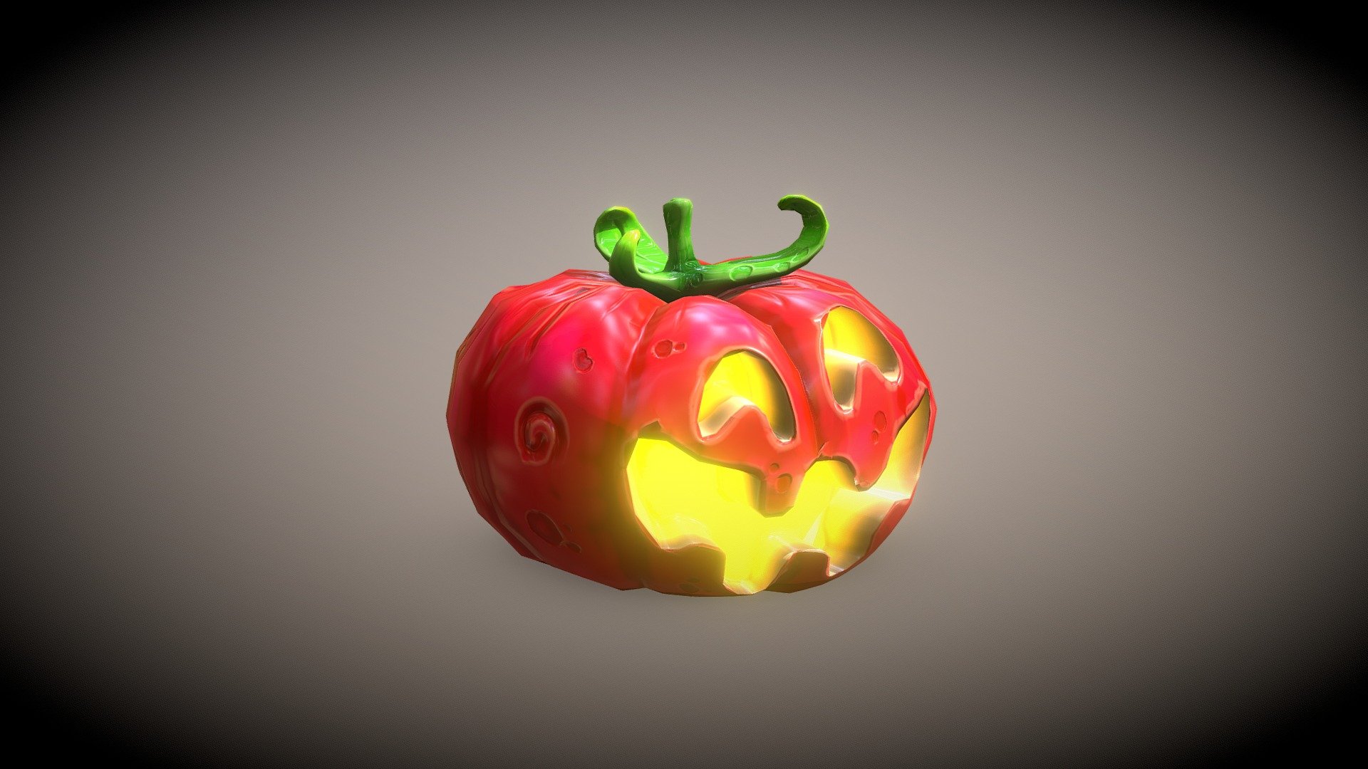 Pumpkin Head glow for halloween - Pumpkin Head - 3D model by Cre-8 (@caodongxuan) 3d model