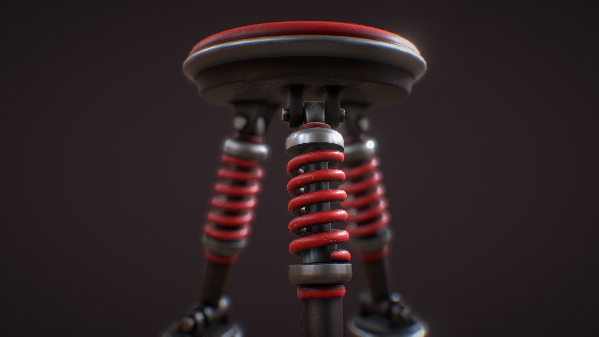 idea of a particular stool that can feel good in an industrial-design environment!
Modelled in Blender
Textued in Substance
Designed on Paper ;)

I don't know if this item exist, It is possible that some artist has already designed a similar one, but I was inspired by the motorcycle of a mine friend!!! - DamperStool - 3D model by Matteo Maravalle (@teo) 3d model