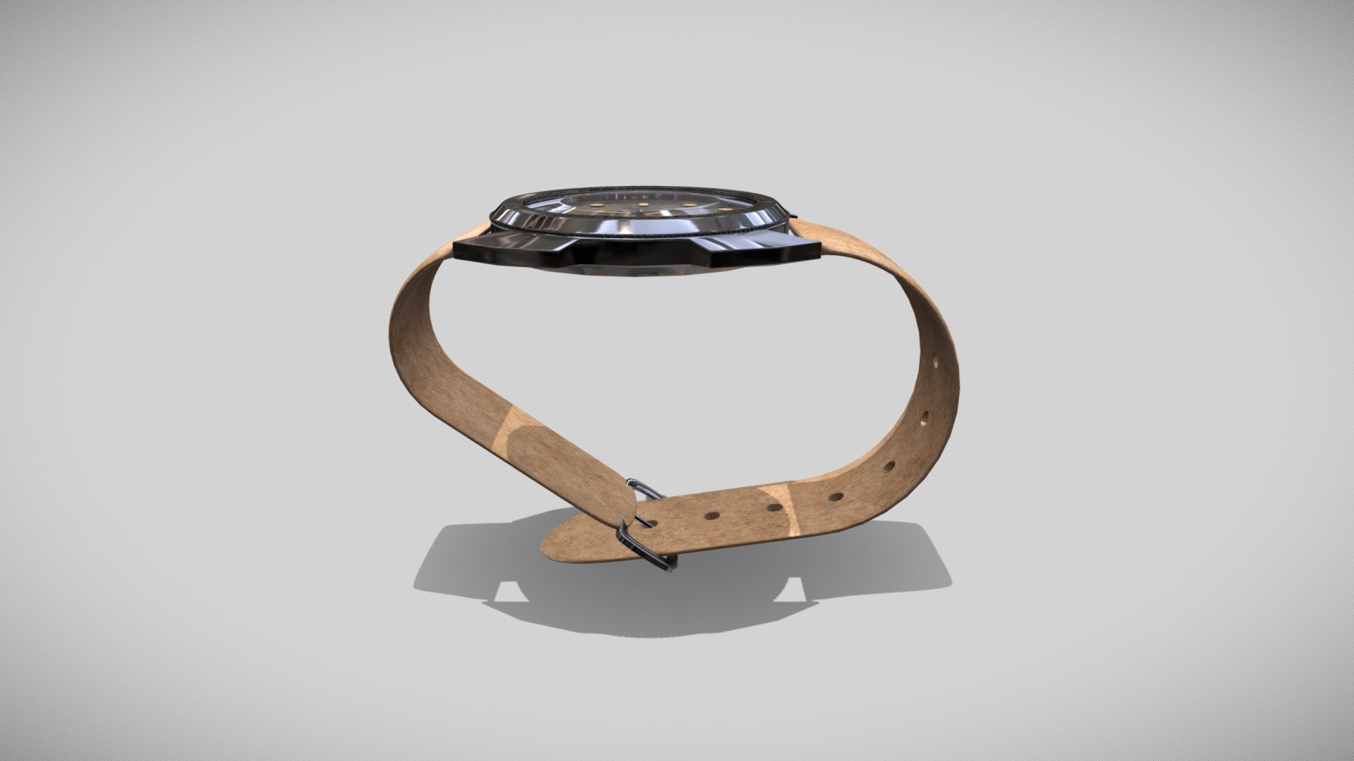 I managed to animate my watch - High Poly Watch (animated) - 3D model by HarlWise 3d model