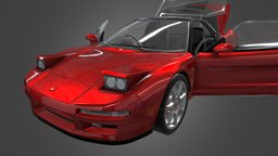 1994 Honda NSX Type-R (Detailed) red, doors, detailed, supercar, sportscar, honda, engine, nsx, enginebay, jdm, 90s, type-r, openable, vehicle, car, interior, japanese, popup_headlights