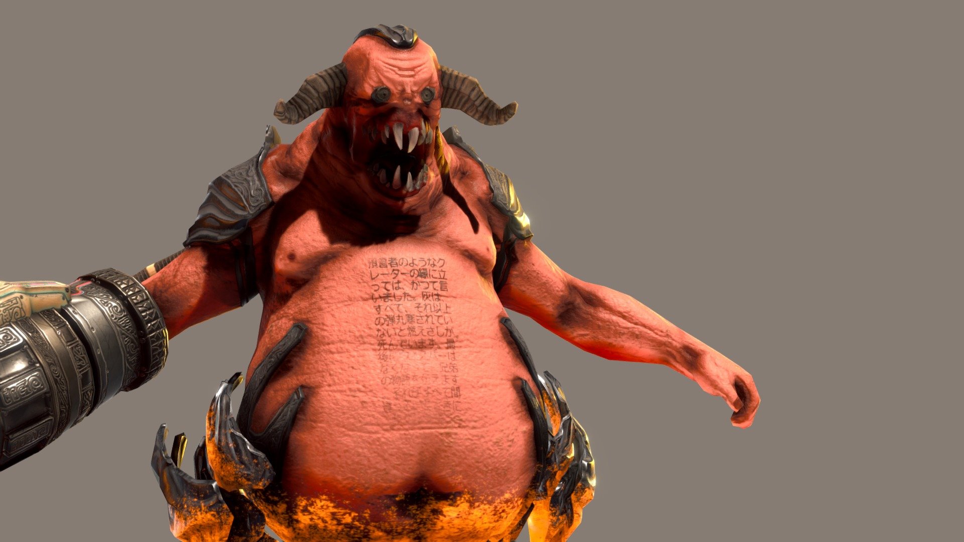 Hell Boss - Idle - 3D model by Trung Cao (@trung23) 3d model