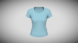 Relaxed Boat Neck Tee neck, toy, tshirt, teeth, clothes, tee, fabric, digital3d, apparel, digitaldesign, textiledesign, 3d, design, clothing, boat, digitalclothing, digitalfashion, appareldesign, digitalfashionwear, apparel3d, apparelclothing, teedesign, boatnecktee