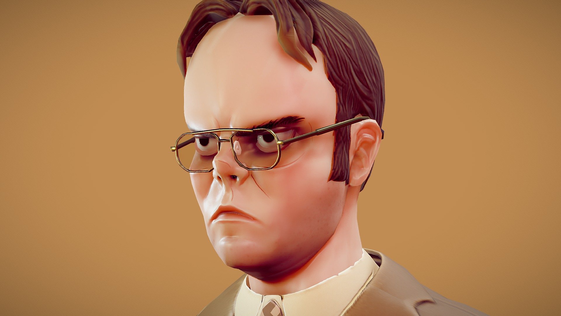 Are there any fans of The Office here? Last week I finished watching the series and I wanted to make a fan art of one of the coolest characters ever: Dwight Schrute!
I tried to simulate a style similar to Team Fortress 2 and I rendered it all on unreal engine 4 animating the cameras with the sequencer.
Hope you like it! And if you have not seen it yet, run and watch The office!
For more renders: https://www.artstation.com/turricanart - The Office - Dwight Schrute Fan Art - 3D model by turrican85 3d model