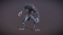 Baruk the Werewolf humanoid, werewolf, polyart, creature, monster