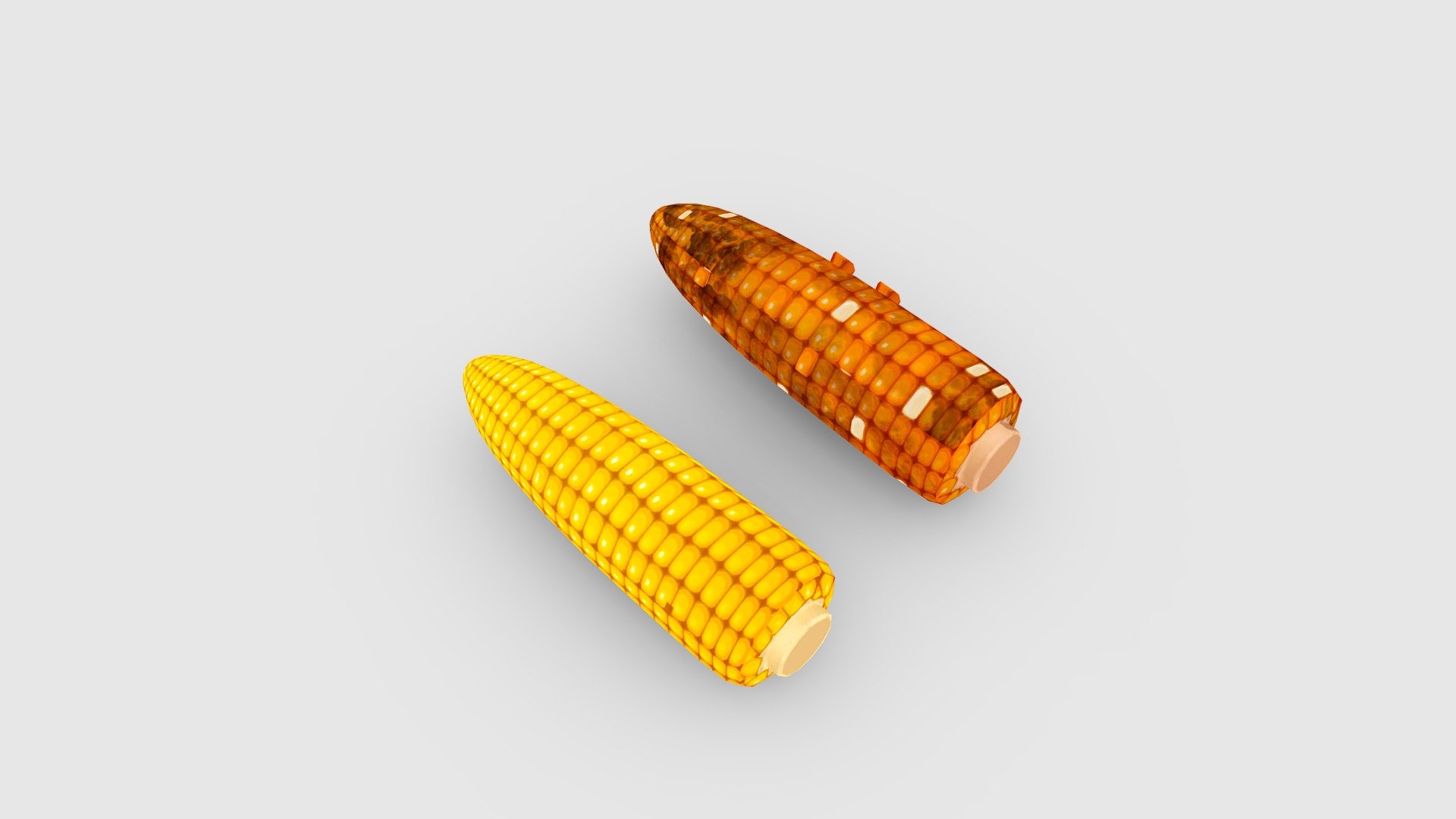 Cartoon corn on the cob - grilled corn - Cartoon corn on the cob - grilled corn - Buy Royalty Free 3D model by ler_cartoon (@lerrrrr) 3d model