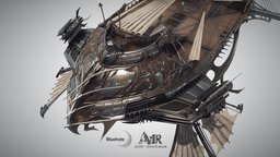 Ascent: Infinite Realm: Airship (Official) steampunk, flying, sail, vintage, punk, mmo, airship, metal, floating, infinite, korean, ascent, realm, ship, wood, fantasy, steam