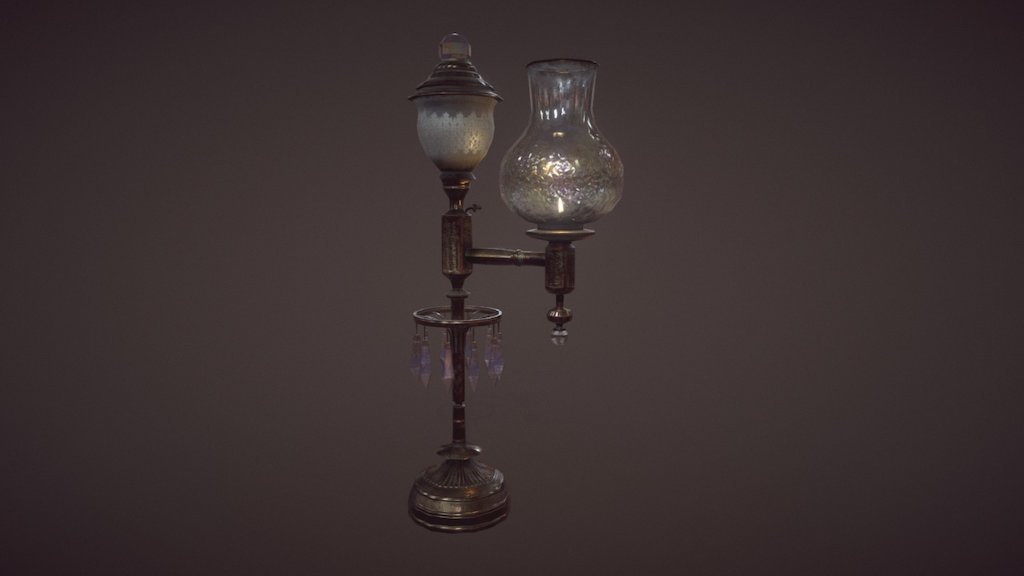 See more on my artstation:
https://www.artstation.com/artwork/kReRn

Victorian oil lamp I created for an university group project 3d model