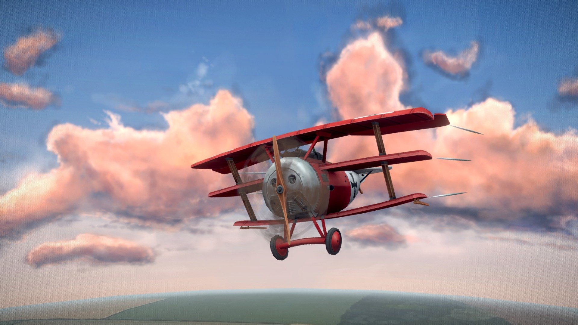 A short dogfight between Fokker Dr.1 and Sopwith Camel.
The stylized plane model was part of an assignment of the Game Art course at DAE. I had a lot of fun creating the plane so I decided to make a short animation aswell! 

Modelled and animated in 3ds max, all textures were made in photoshop.

Enjoy! - Deadly Duo - A Sketchfab Short - 3D model by Lars Korden (@Lark.Art) 3d model
