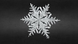 Snowflake microscope, winter, geometry, ice, snow, christmas, freeze, snowflake, snowing, noai
