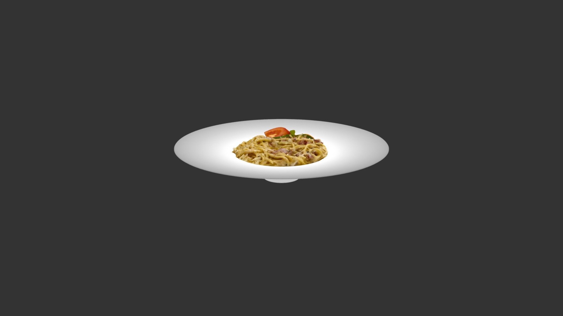 Pasta Carbonara - 3D model by alex.alexandrov.a 3d model