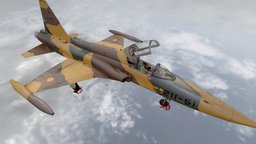 Northrop F-5A Freedom Fighter (partial capture) airplane, fighter, f5, f50, supersonic, northrop, capturingreality, caza, northrop-grumman, cazabombardero, photogrammetry, scan, plane