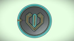 Sci-fi Coin coin, money, currency, game-asset, gamereadymodel, scifiobjects, gamereadyasset, gameready, coin-token, currencydesign