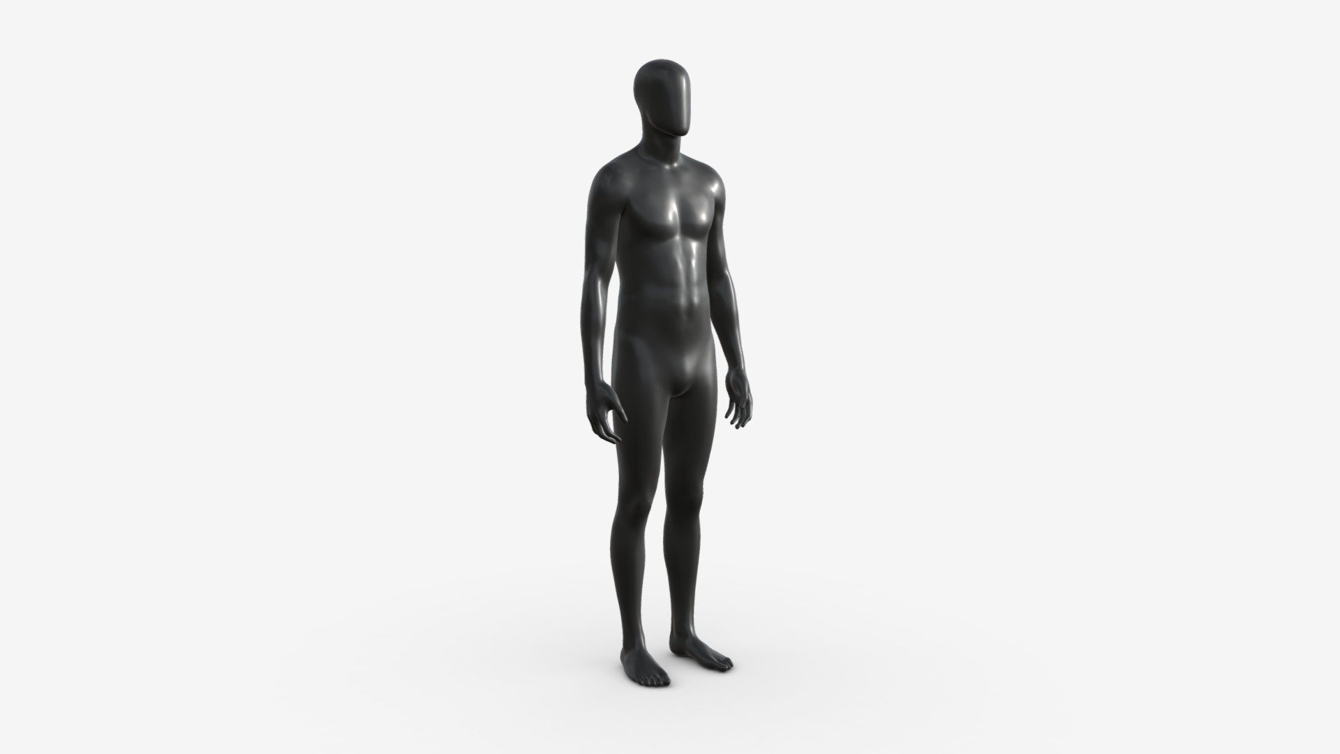 Male Full Body Mannequin Black Plastic - Buy Royalty Free 3D model by HQ3DMOD (@AivisAstics) 3d model