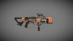 Modified Laser Gun shooterweapon, gunmodel, lasergun, weapon-sci-fi, weaponlowpoly, weapons-game-objects-3d-models, animation-maya, gun-weapon, weapon, gun, noai