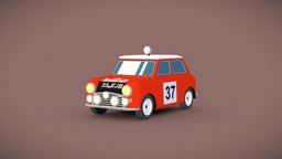 Small Classic Rally Car red, toon, small, rally, british, classic, england, uk, android, ios, old, oldcar, classic-car, mobilegames, classiccar, greatbritain, mobile-ready, unity, low-poly, cartoon, asset, game, lowpoly, mobile, racing, gameasset, car