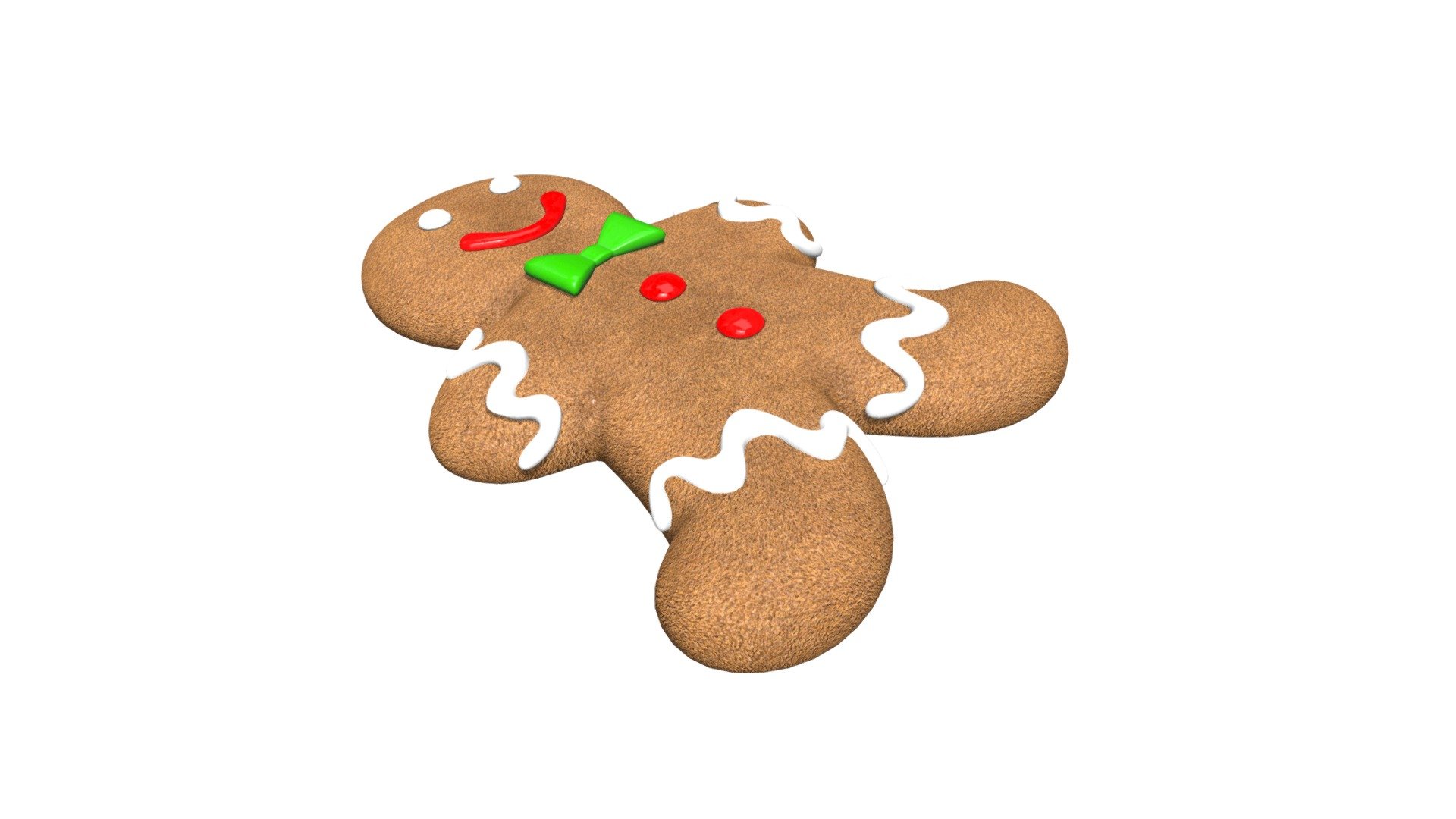 Processed with Batch Uploader - gingerbread cookie - Buy Royalty Free 3D model by HQ3DMOD (@AivisAstics) 3d model
