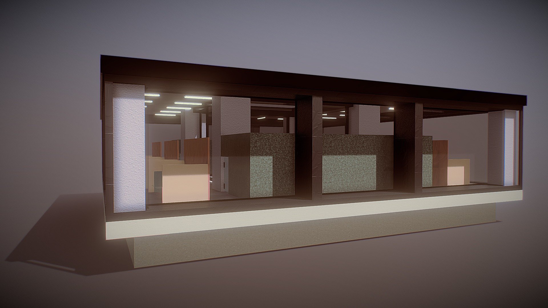 Small Office - 3D model by TRYFIELD 3d model