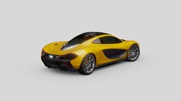 McLaren P1 f1, urban, british, supercar, mclaren, p1, sports-car, realisitc, mclaren-p1, lowpoly, interior