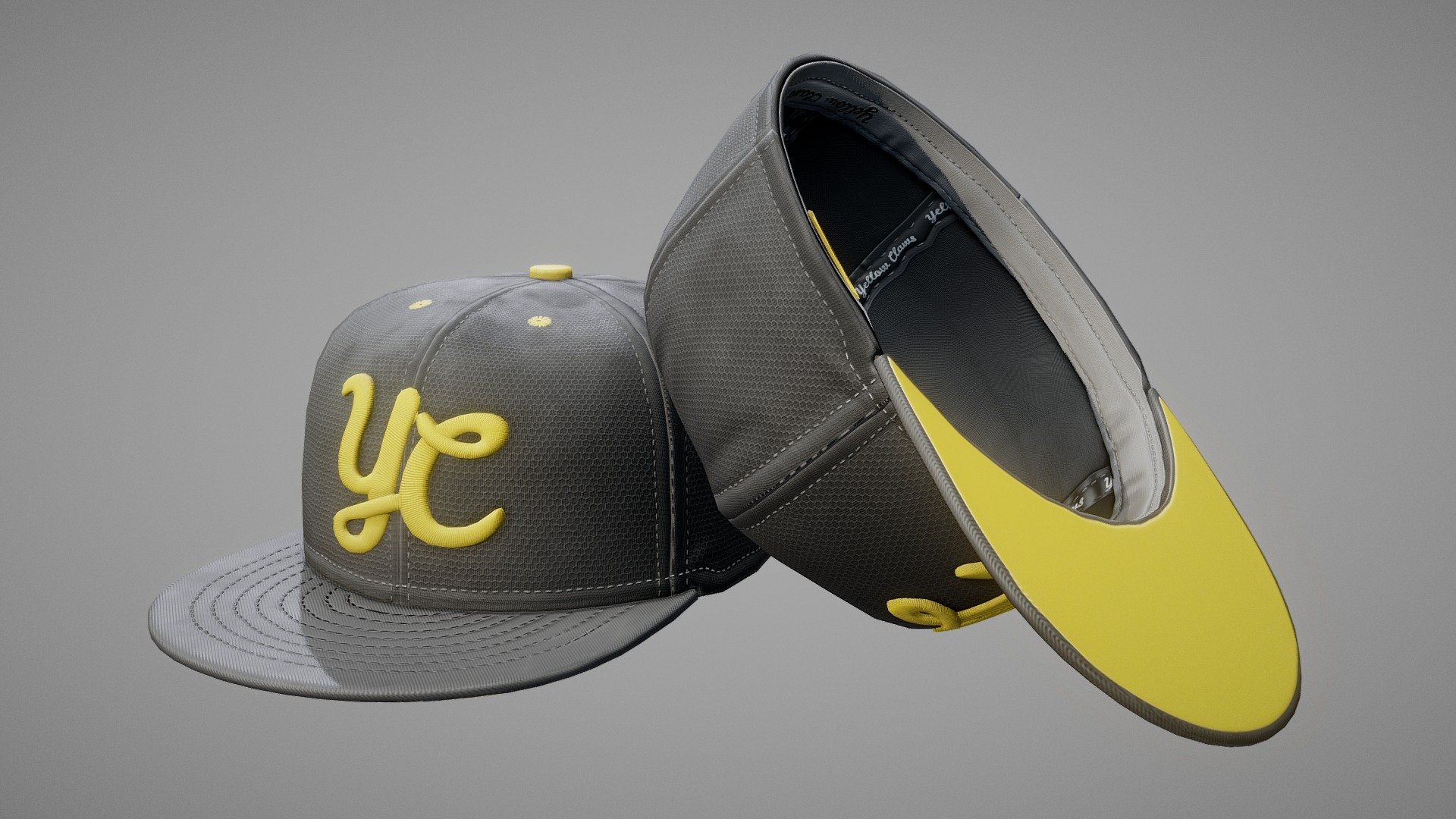 Game Ready Baseball Cap: 2148 tris; 1190 verts; 1x4096x4096 texture; Albedo, Metal/Gloss, Normal, Ambient Occlusion; Pristine/Worn variants 3d model