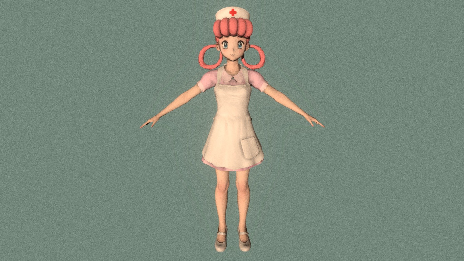 T-pose rigged model of anime girl Joy (Pokemon).

Body and clothings are rigged and skinned by 3ds Max CAT system.

Eye direction and facial animation controlled by Morpher modifier / Shape Keys / Blendshape.

This product include .FBX (ver. 7200) and .MAX (ver. 2010) files.

3ds Max version is turbosmoothed to give a high quality render (as you can see here).

Original main body mesh have ~7.000 polys.

This 3D model may need some tweaking to adapt the rig system to games engine and other platforms.

I support convert model to various file formats (the rig data will be lost in this process): 3DS; AI; ASE; DAE; DWF; DWG; DXF; FLT; HTR; IGS; M3G; MQO; OBJ; SAT; STL; W3D; WRL; X.

You can buy all of my models in one pack to save cost: https://sketchfab.com/3d-models/all-of-my-anime-girls-c5a56156994e4193b9e8fa21a3b8360b

And I can make commission models.

If you have any questions, please leave a comment or contact me via my email 3d.eden.project@gmail.com 3d model