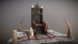 Dark Gothic Medieval Throne