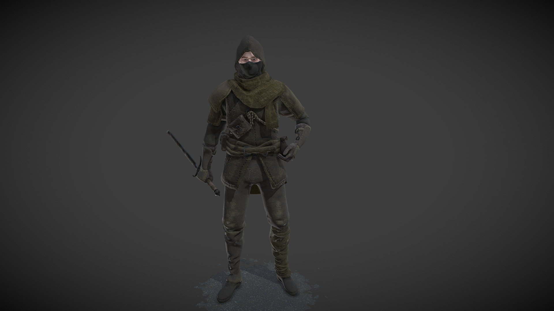 Thief character - Thief - 3D model by p4fcio 3d model