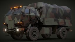 LMTV- Military Truck modern, armor, truck, us, army, 4x4, tractor, cargo, ukraine, nato, game, pbr, military, usa, war, lmtv, fmtv, m1083, noai, m1078