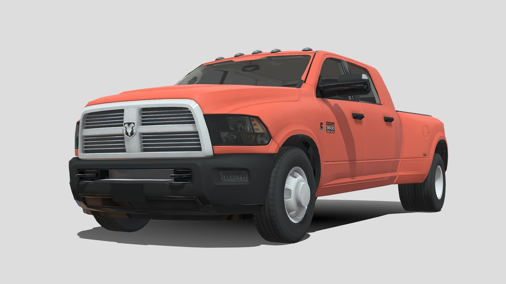 The Ram 3500 is available from $177,950 to $177,950 for the 2024 range of models in Dual Cab body types. Interested in a Ram 3500?

The 2024 Ram 3500 boasts standard 410 gas horsepower and a payload capacity of up to 7,680 pounds when equipped with the 6.4L HEMI® V8 engine or a diesel towing capacity of 37,090 pounds and 1,075 pound-feet of torque when equipped with the available High-Output 6.7L Cummins® Turbo Diesel I6 engine.

When properly equipped, the Ram 3500 can tow up to 35,100 pounds. It continues to offer the excellent Uconnect infotainment system, with an optional 12-inch fully configurable screen. The heavy-duty Ram 3500 promises industry-leading hauling and towing capabilities. It competes with the other Detroit monster trucks 3d model