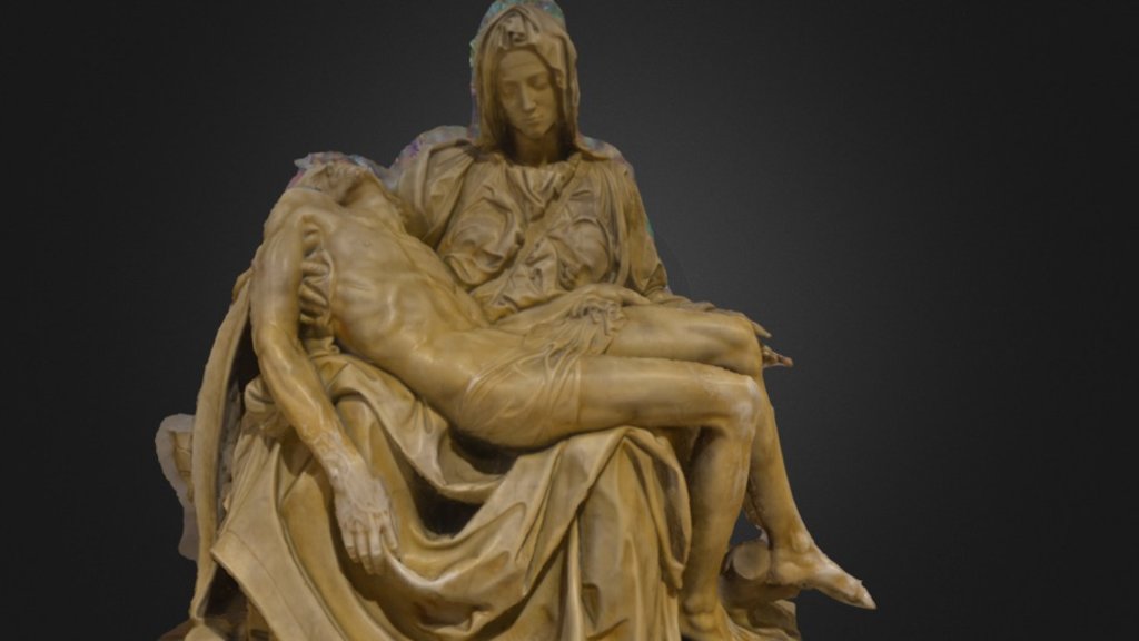 The replica of the La Pieta. This was photoscanned in the Manila Cathedral 3d model
