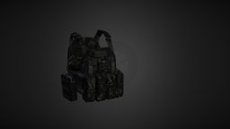 Armor Tactical Vest armor, vest, millitary, tactical, forgames, lowpolymodel, blender, texture, lowpoly