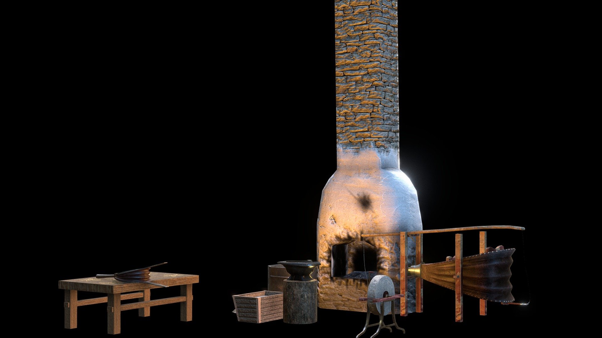 This is my vision of fantasy forge 3d model