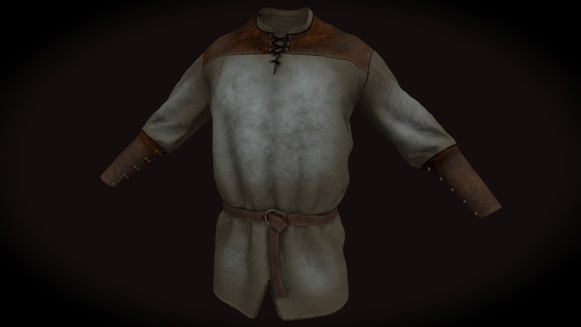 Created in Marevelous Designer and Painted in Substance Painter
Mesh count is a bit high due to the lace rings on the chest 3d model